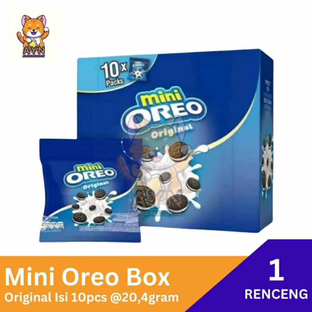 

Mini Oreo vanila ( 1 box isi 10 pack)