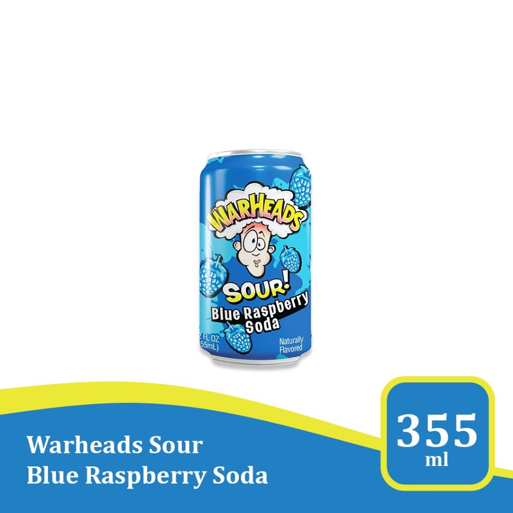 

Warheads Soda Blue Raspberry 12 Oz - Minuman impor USA