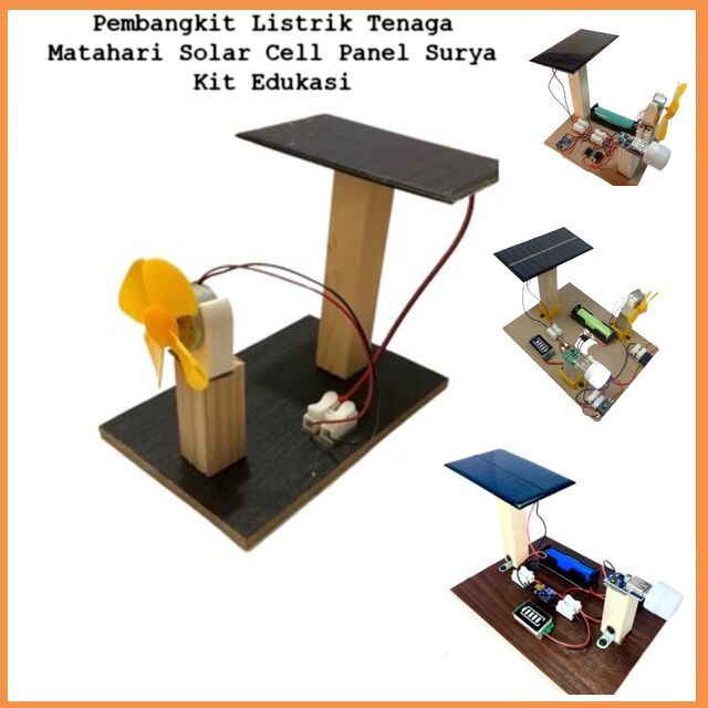Paket Edukasi Solar Panel Surya Pembangkit Listrik Tenaga Matahari Solar Cell