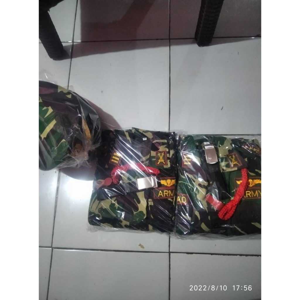 glosir bAJU TNI ANAK/BAJU ANAK TNI