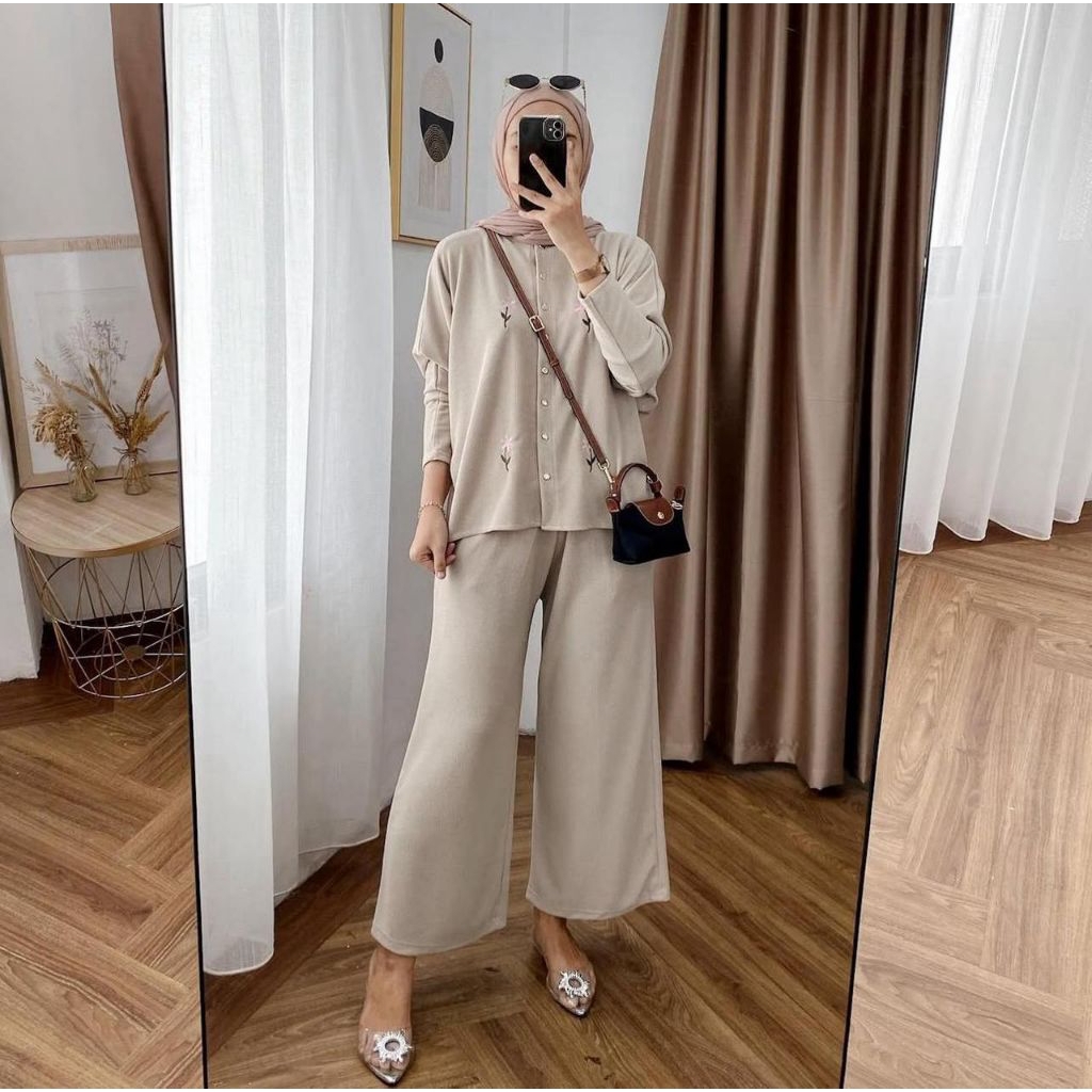 Set Nagita Stelan Kekinian Matt Knit