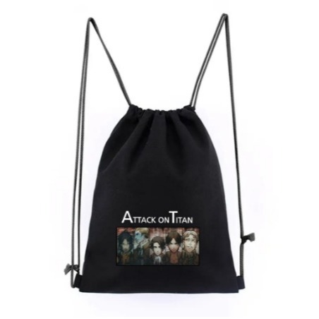 Tas Serut Anime AOT ONEPIECE DANGANRONPA Multifungsi unisex