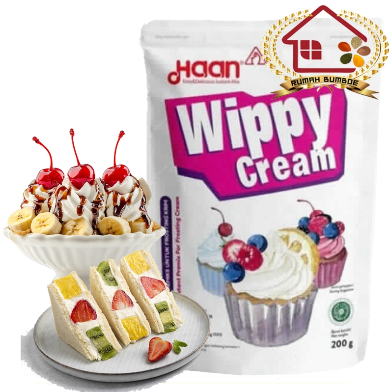 

(200 gr) HAAN WIPPY CREAM Cocok Untuk Cream Minuman Dan Aneka Cream Kue Baking Food Krim Etawa Ice