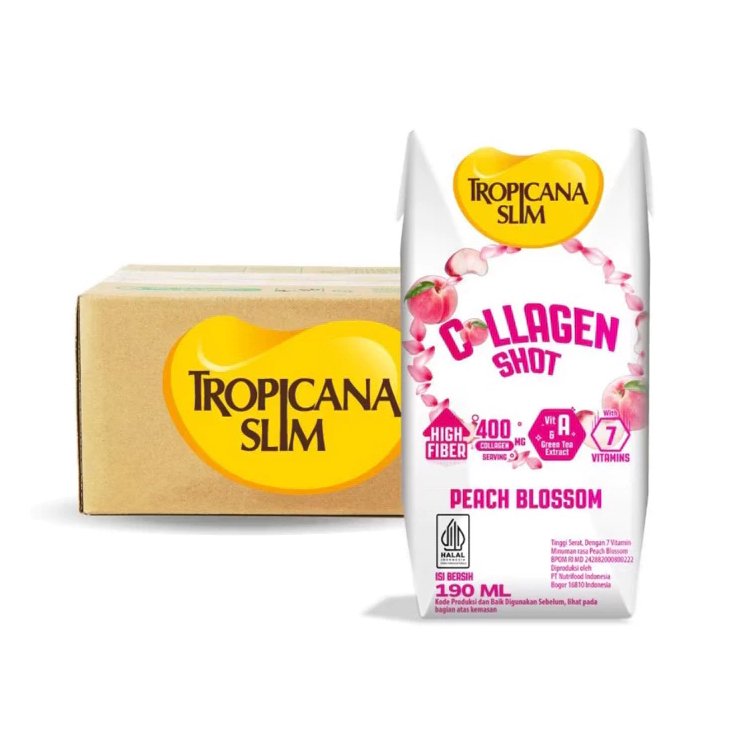 

Tropicana Slim Collagen Shot Peach Blossom 190 ML