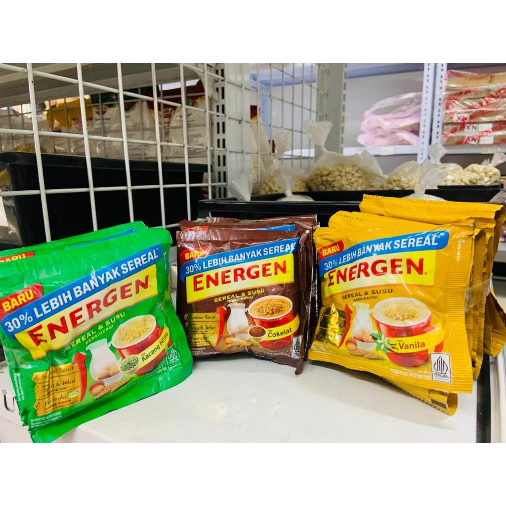 

ENERGEN VANILLA,CHOCOLATTE,KACANG HIJAU