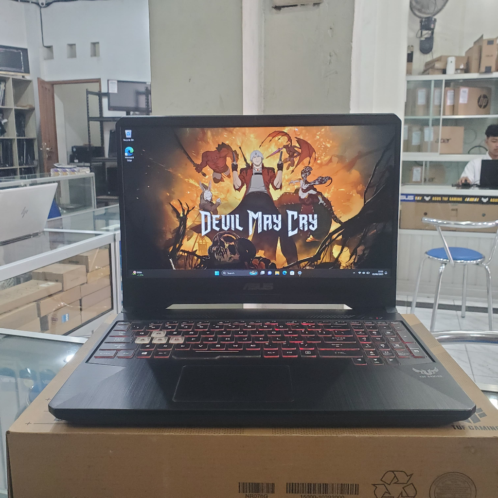 LAPTOP GAMING ASUS TUF FX505DT-AMD RYZEN 3 3550H- RYZEN 5-3550H-RAM 8/256GB+HDD 1 TB-GTX 1650 4GB