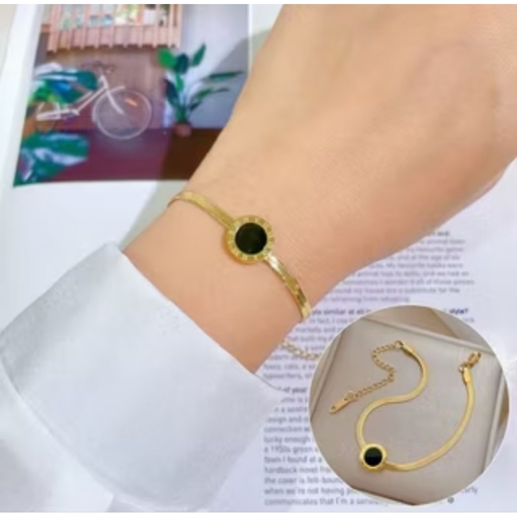 Gelang tangan titanium model jam