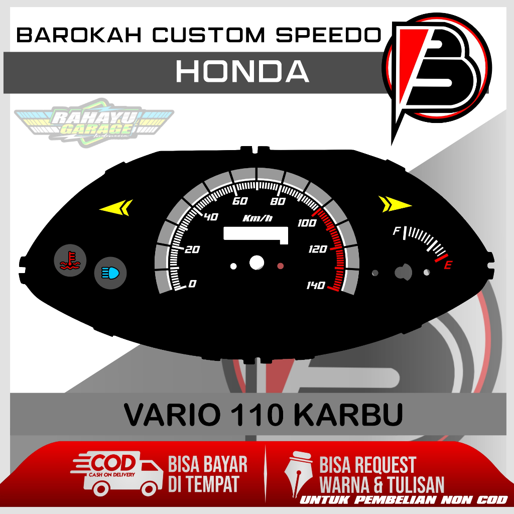 PAPAN SPEEDOMETER CUSTOM HONDA VARIO 110 panel spidometer honda vario 110