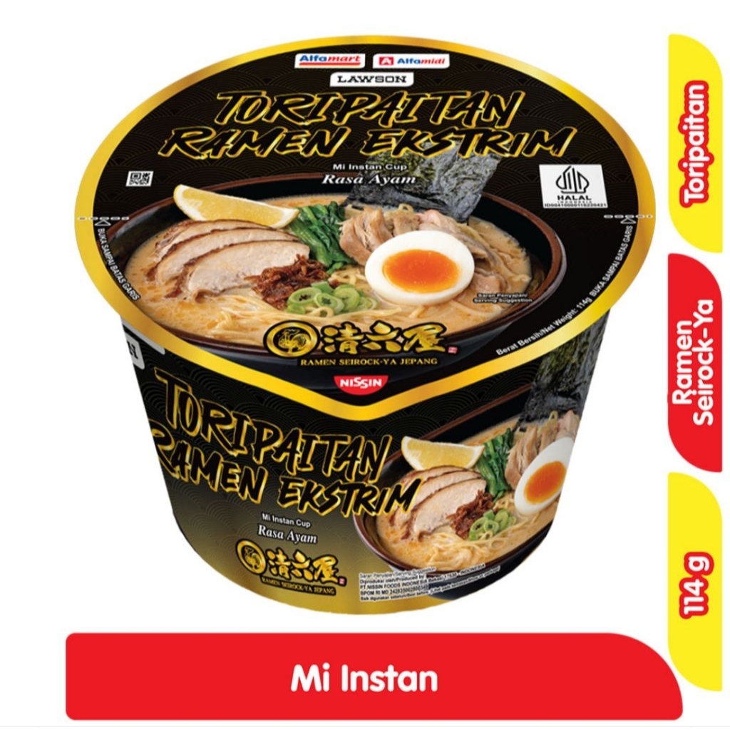 

BS - Ramen Seirock-Ya Jepang Mie Instan Cup Toripaitan Ramen Ekstrim Alfamart 114gr