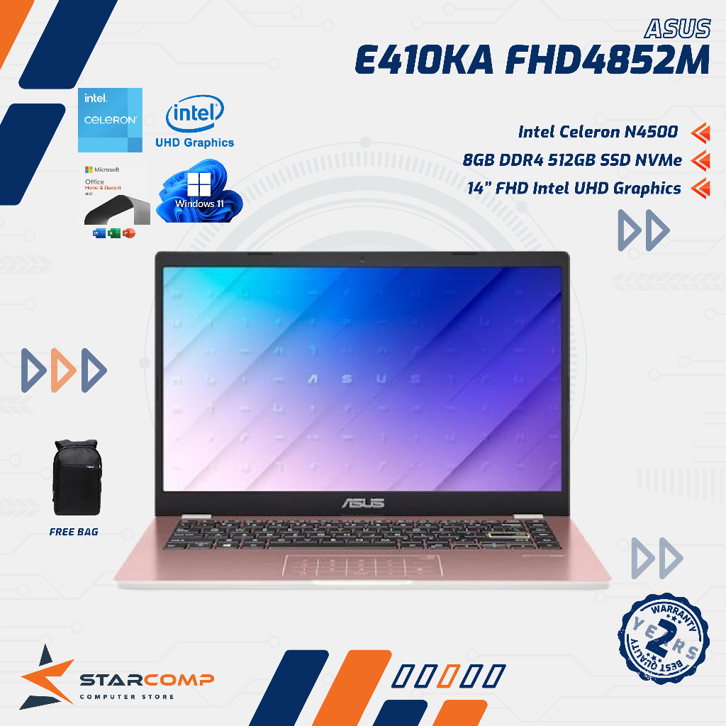 ASUS Vivobook Go 14 E410KA-FHD4852M - Rose Pink
