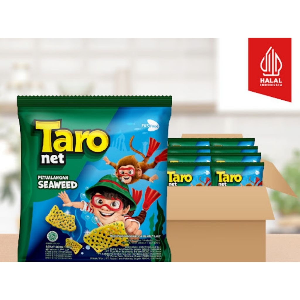 

Taro - Seaweed - Small Pack - 1 Karton (4renceng) - 40 Pcs - 17gr