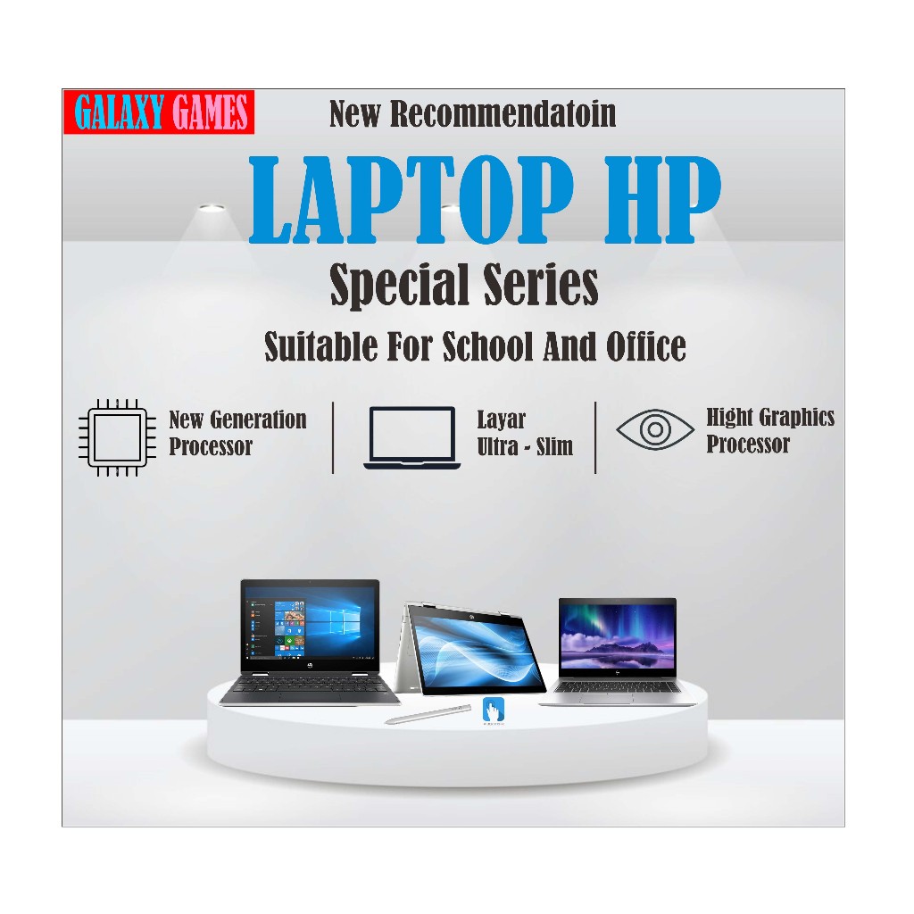 Laptop Second Like New ( Galaxy Games ) merk hp special series