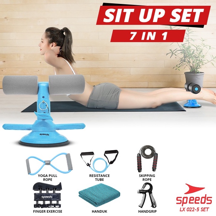 KODE U33G SPEEDS Sit Up Stand Set Alat Olahraga Gym Rumah 1 Set 7in1 Sit Up Handgrip Satu Set 225