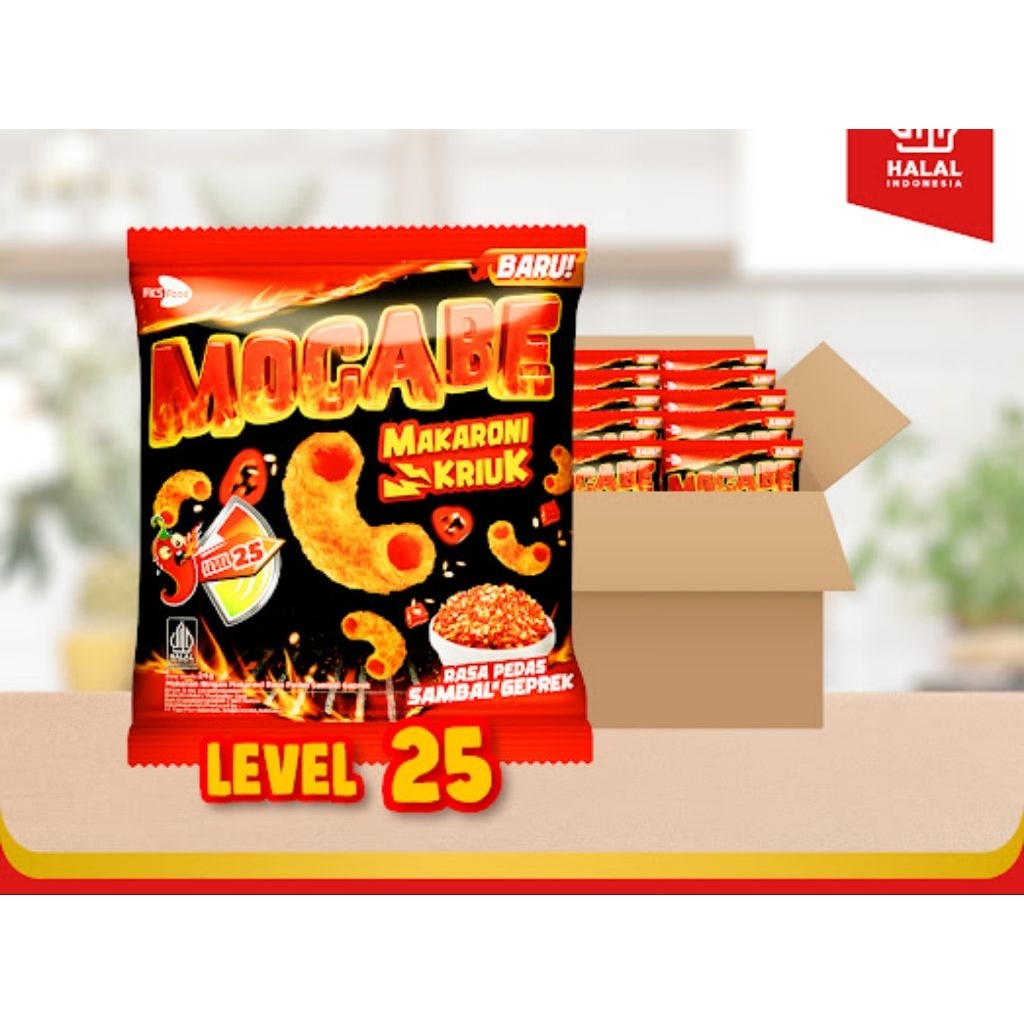 

Mocabe - Sambal Geprek - Small Pack - 1 Karton (6 renceng) - 60 Pcs - 25gr (Free 12 Pcs)