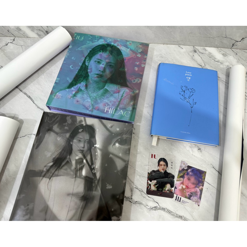 ALBUM IU LILAC FREE POSTER SECOND TIDAK SEALED KONDISI BAGUS / ALBUM IU