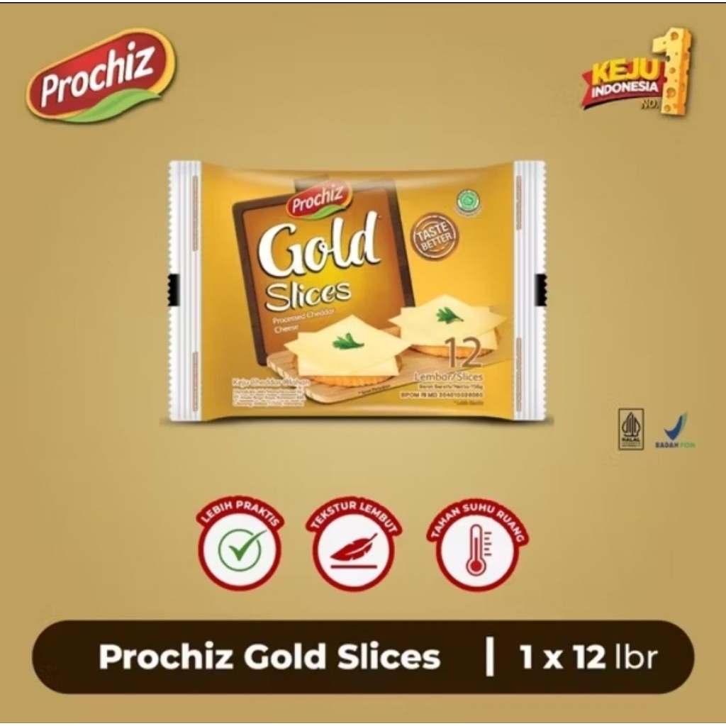 

PROCHIZ Gold Slice isi 12pc