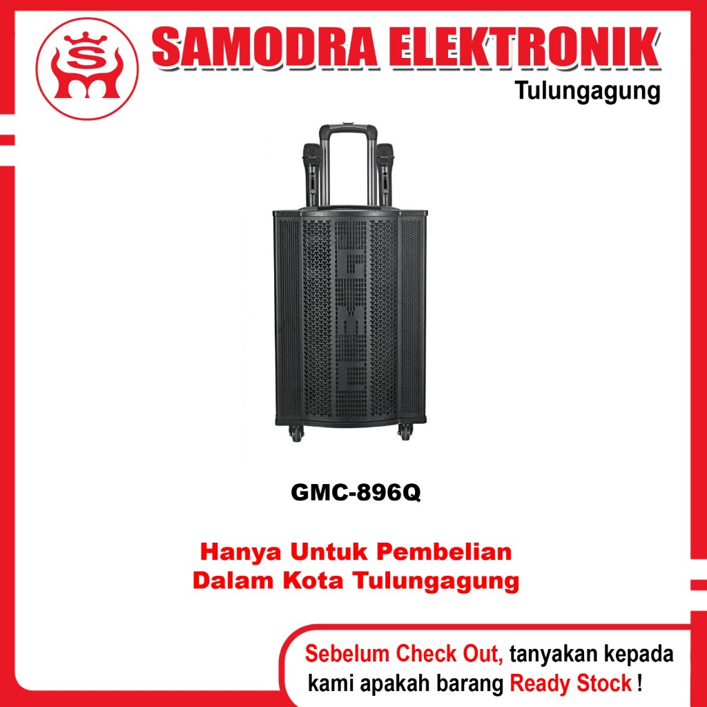 Speaker Aktif GMC 896Q + Stand | Speaker Portable Bluetooth 10 inch Gmc