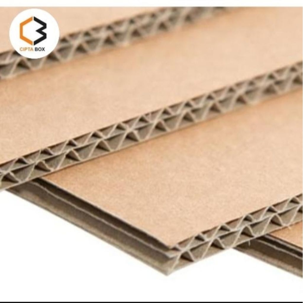 

dus karton box kardus lembaran ukuran 30 x 30 cm bahan double wall