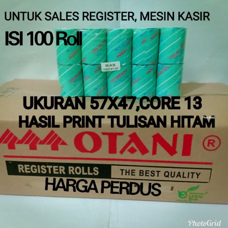 

Otani Kertas Thermal Struk 57x47Harga Perdus KODE T5D8