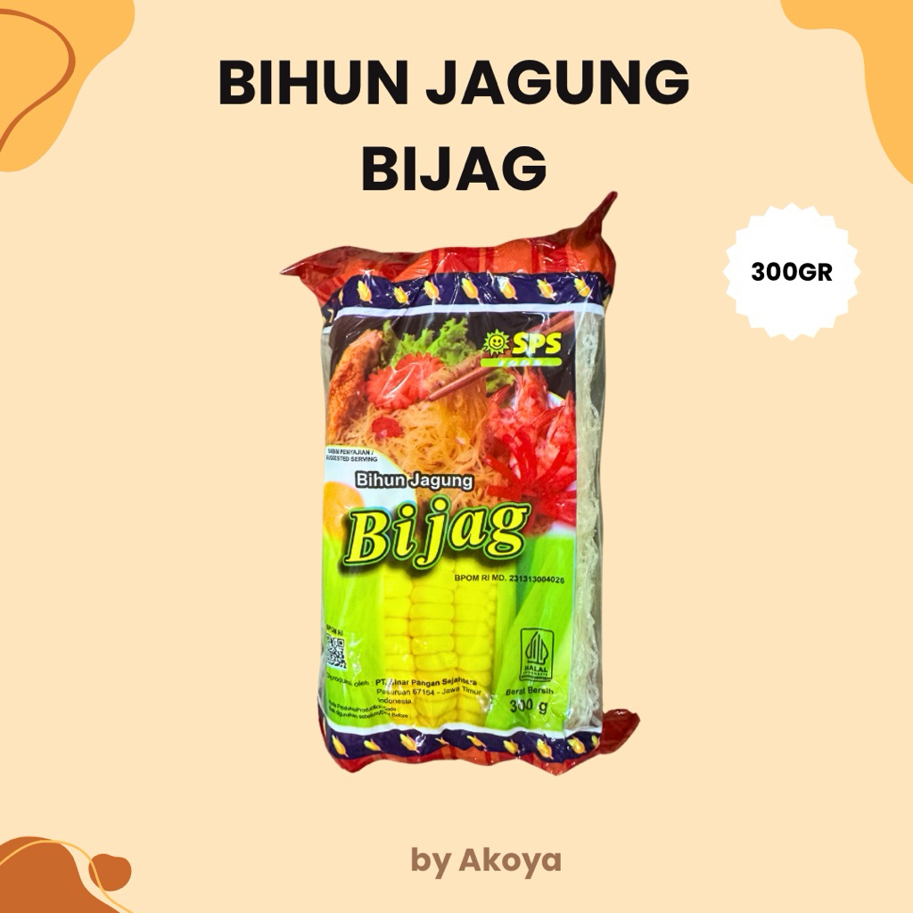 

1 PCS SPS FOOD MIE BIJAG BIHUN JAGUNG 300GR