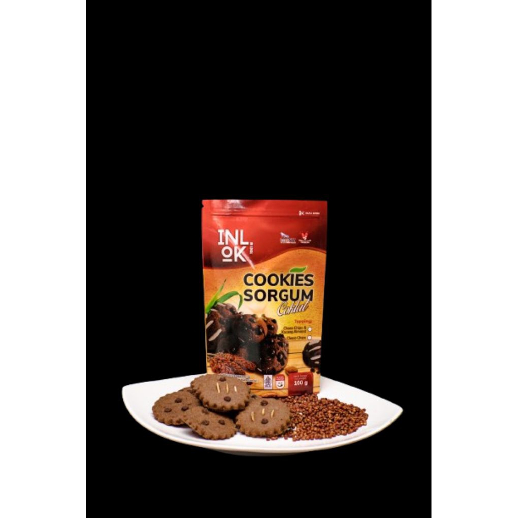 

INLOK - Cookies Sorgum Rasa Coklat Cemilan Sehat (100gr - 250gr) Pangan Lokal , Gizi Global