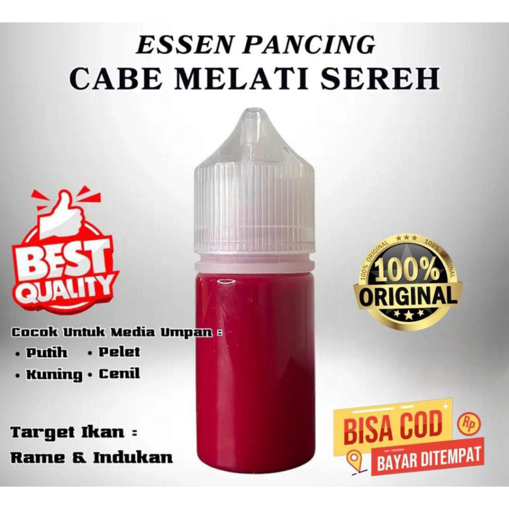 Essen ikan mancing oplosan cabe melati sereh