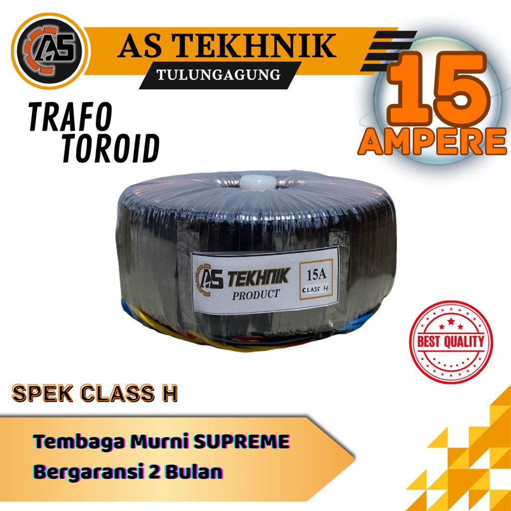 TRAFO TOROID DONAT 15A (kelas H) CT 100V-50V