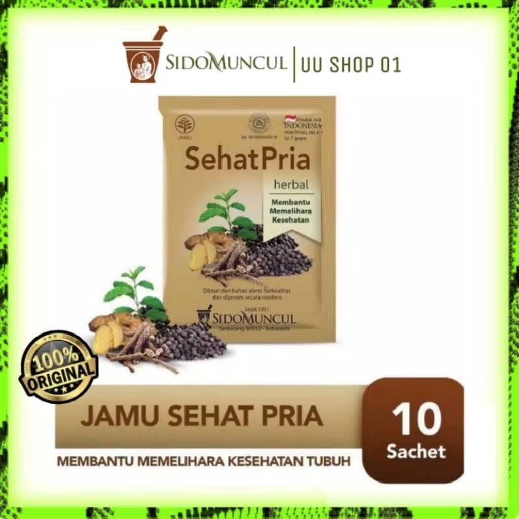 

sehat pria 10 sachet jamu sidomuncul