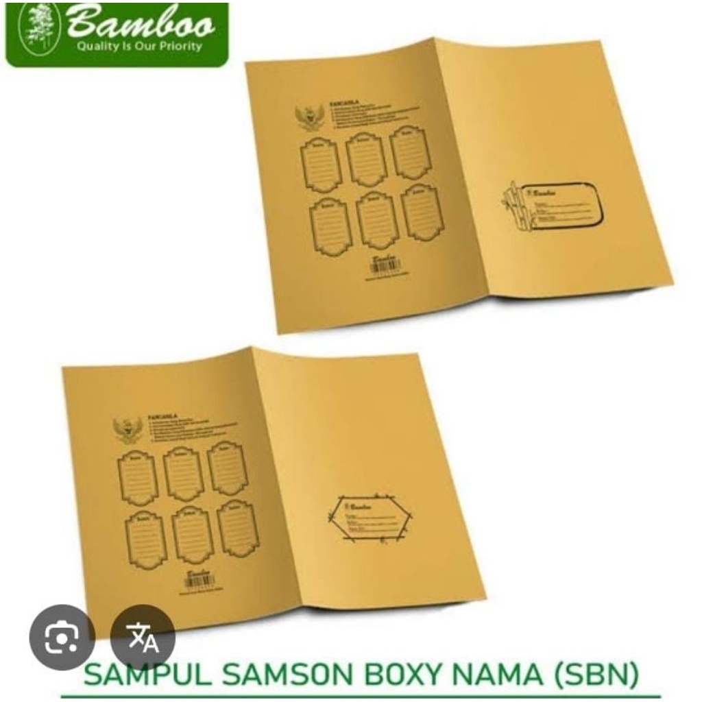 

sampul coklat boxy isi 20