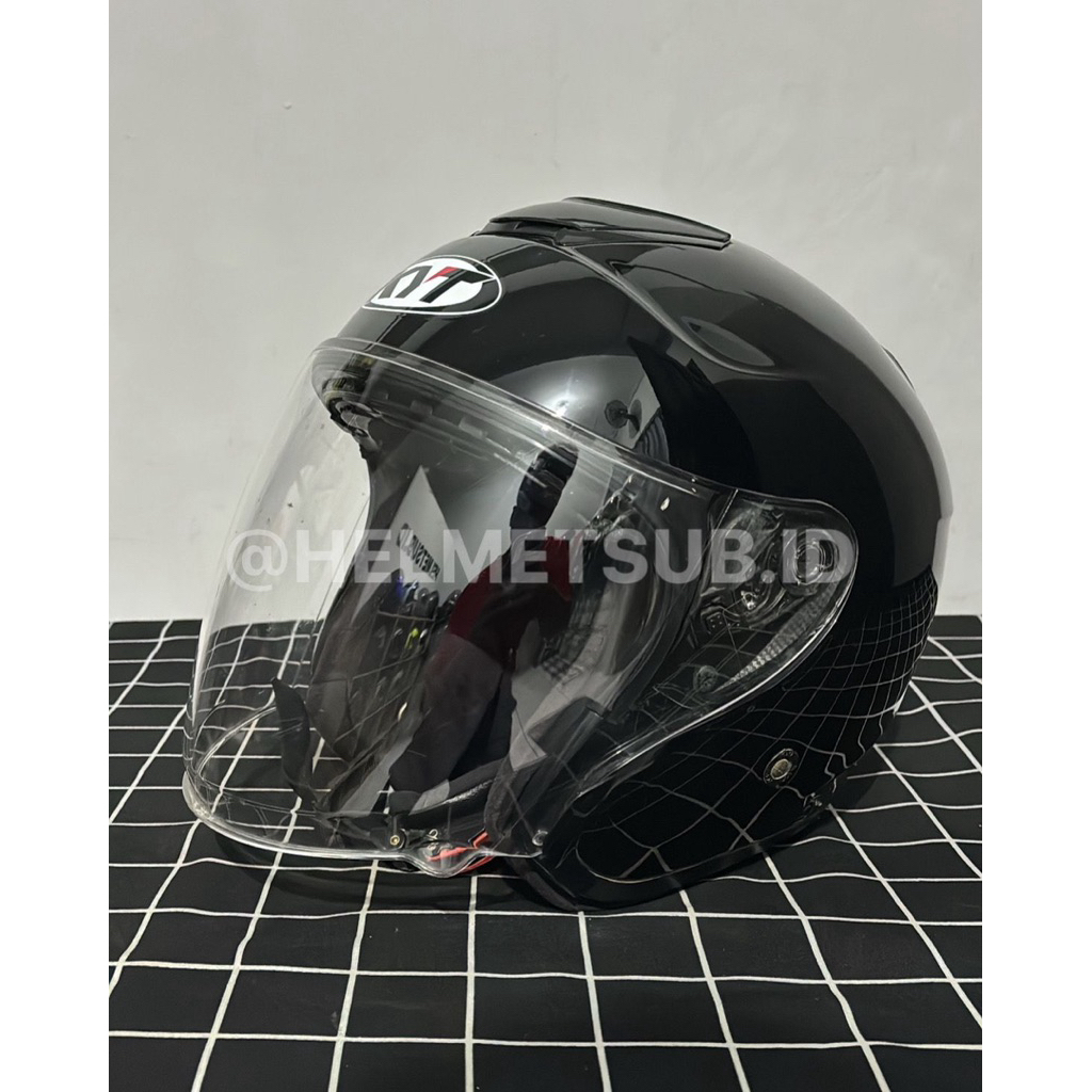 KYT KYOTO BLACK GLOSSY SIZE M