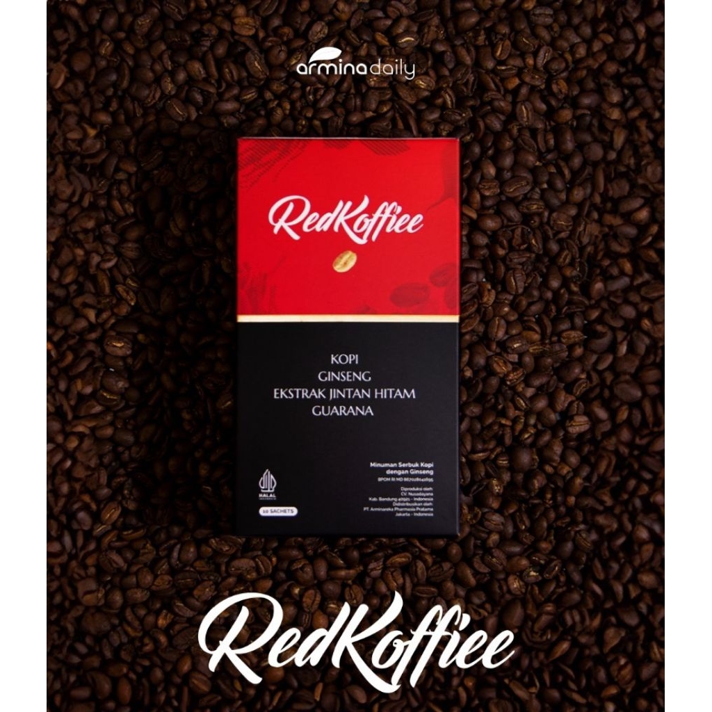 

red koffie / red koffee, red coffee , original 100% 1 box isi 10 sachet ( kopi merah berstamina)