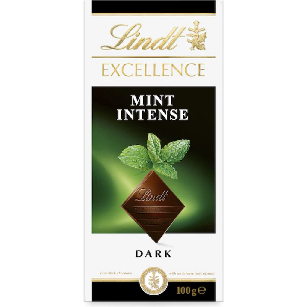 

Lindt Excellence Mint Intense Dark Chocolate Block 100g - Australia