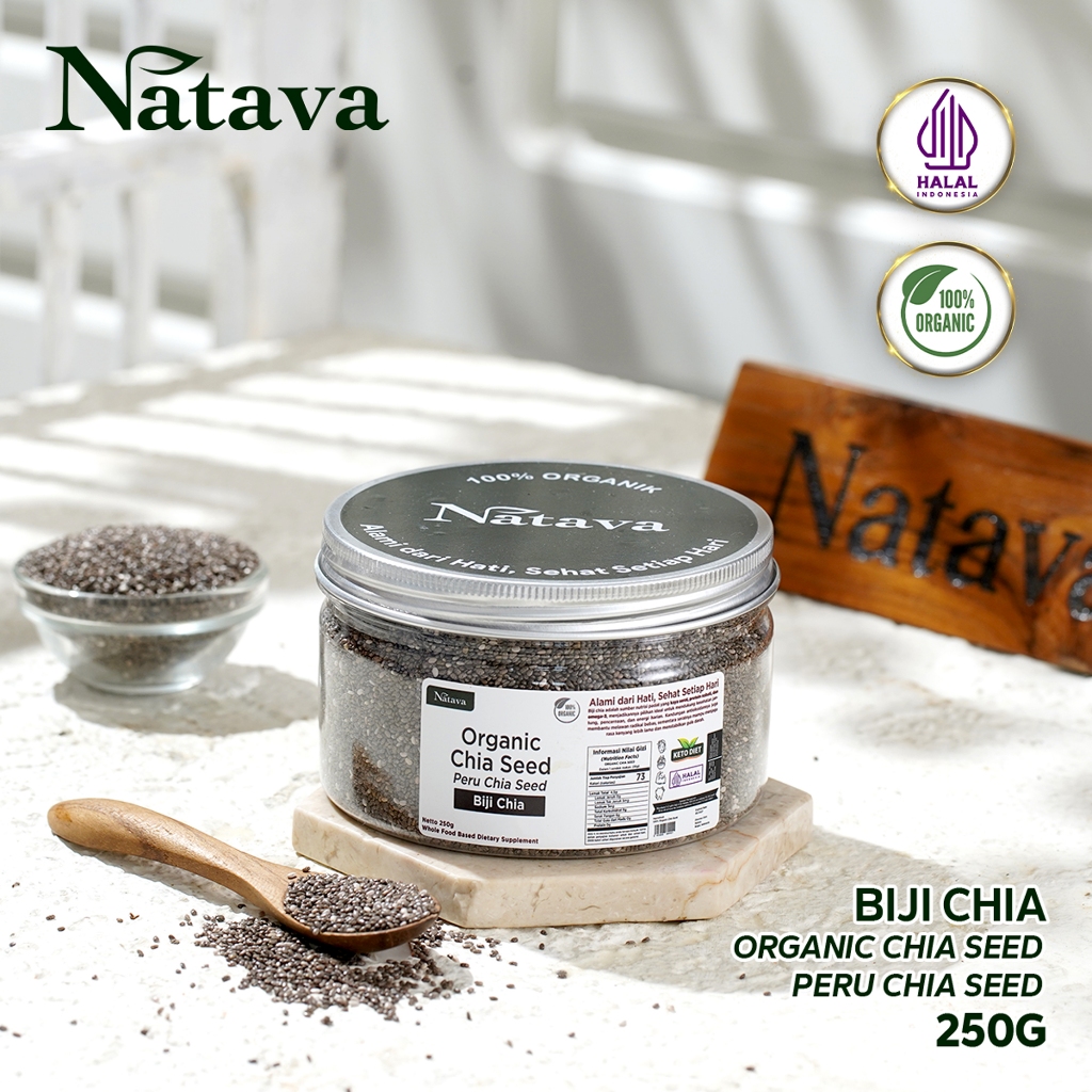 

Natava Organik Chia Seed Peru Biji Chia 250g Alami