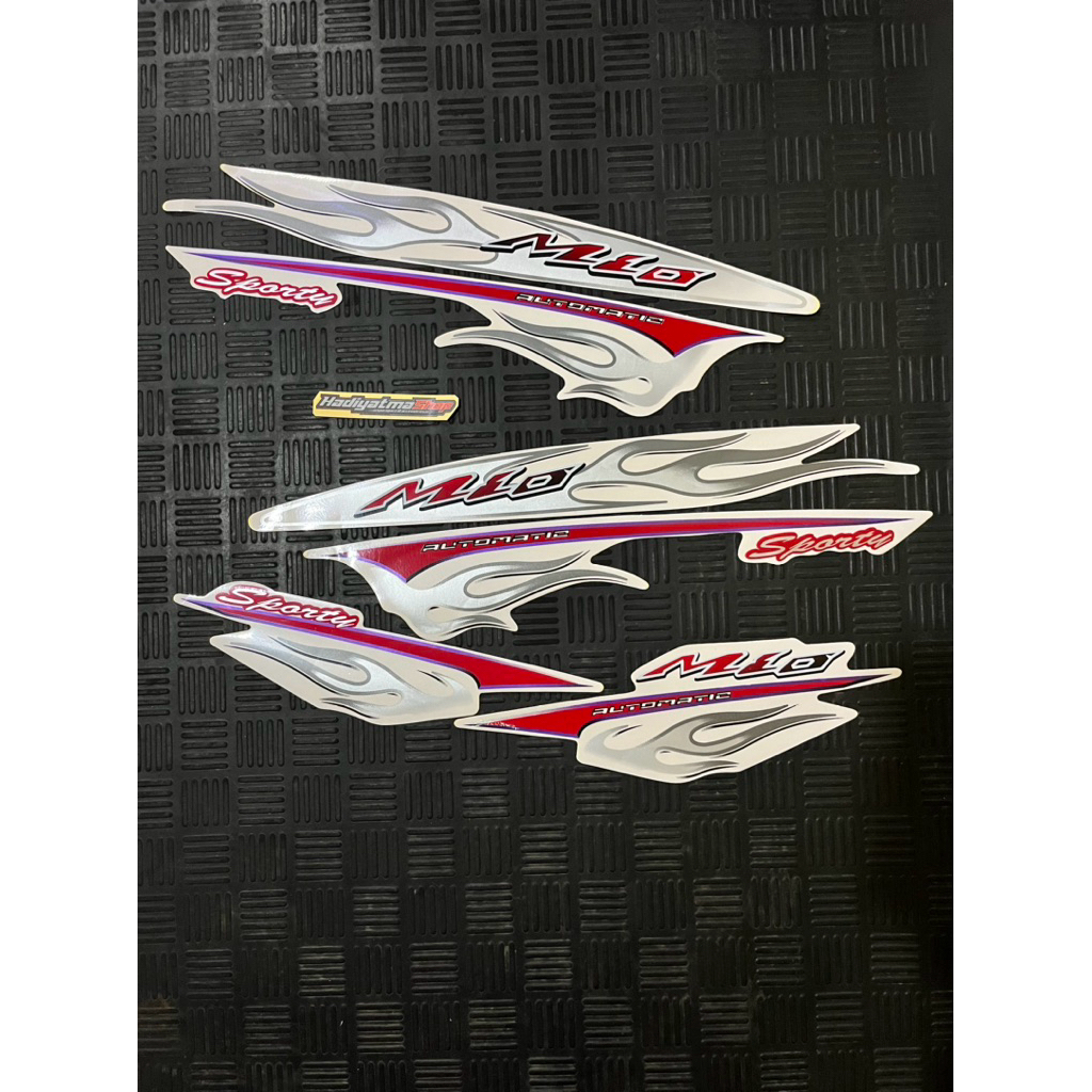 Striping Mio Sporty Putih Striping mio api