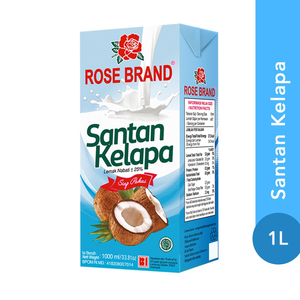 

ROSE BRAND Santan Kelapa Kemasan 1 LITER