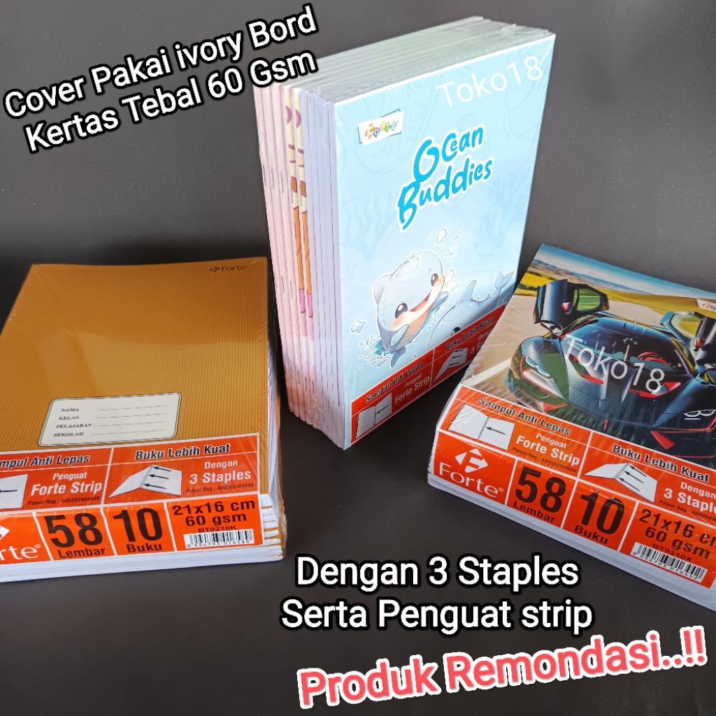 

1 Pak Buku 58 Lembar Forte Premium (Isi 10 Buku)