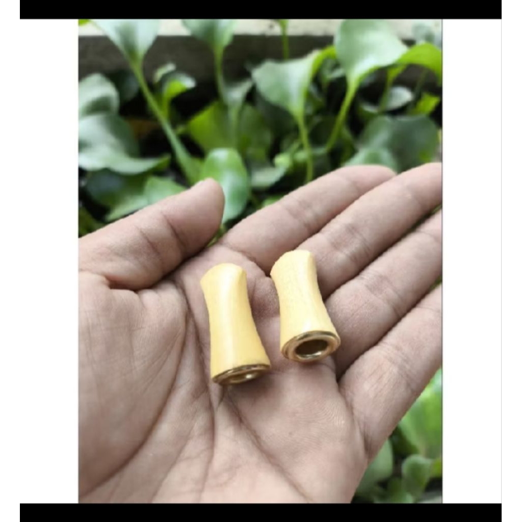 Once pipa rokok cangklong padutan kayu kemuning gading 3cm