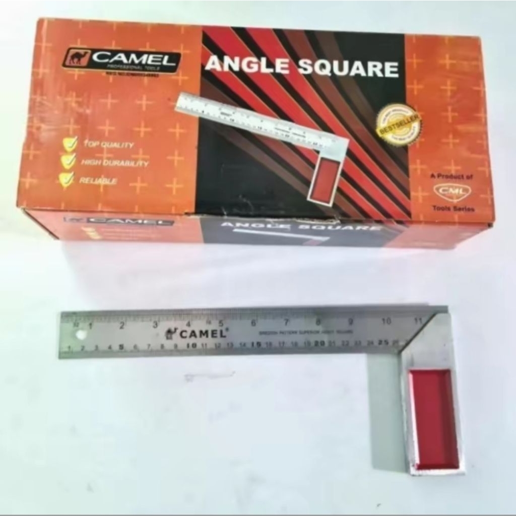 

siku tukang / penggaris siku 12" heavy duty Camel isi 12 pcs