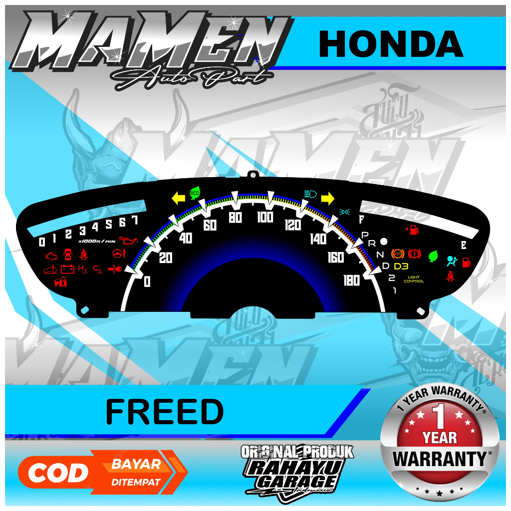PAPAN SPEEDOMETER CUSTOM HONDA FREED