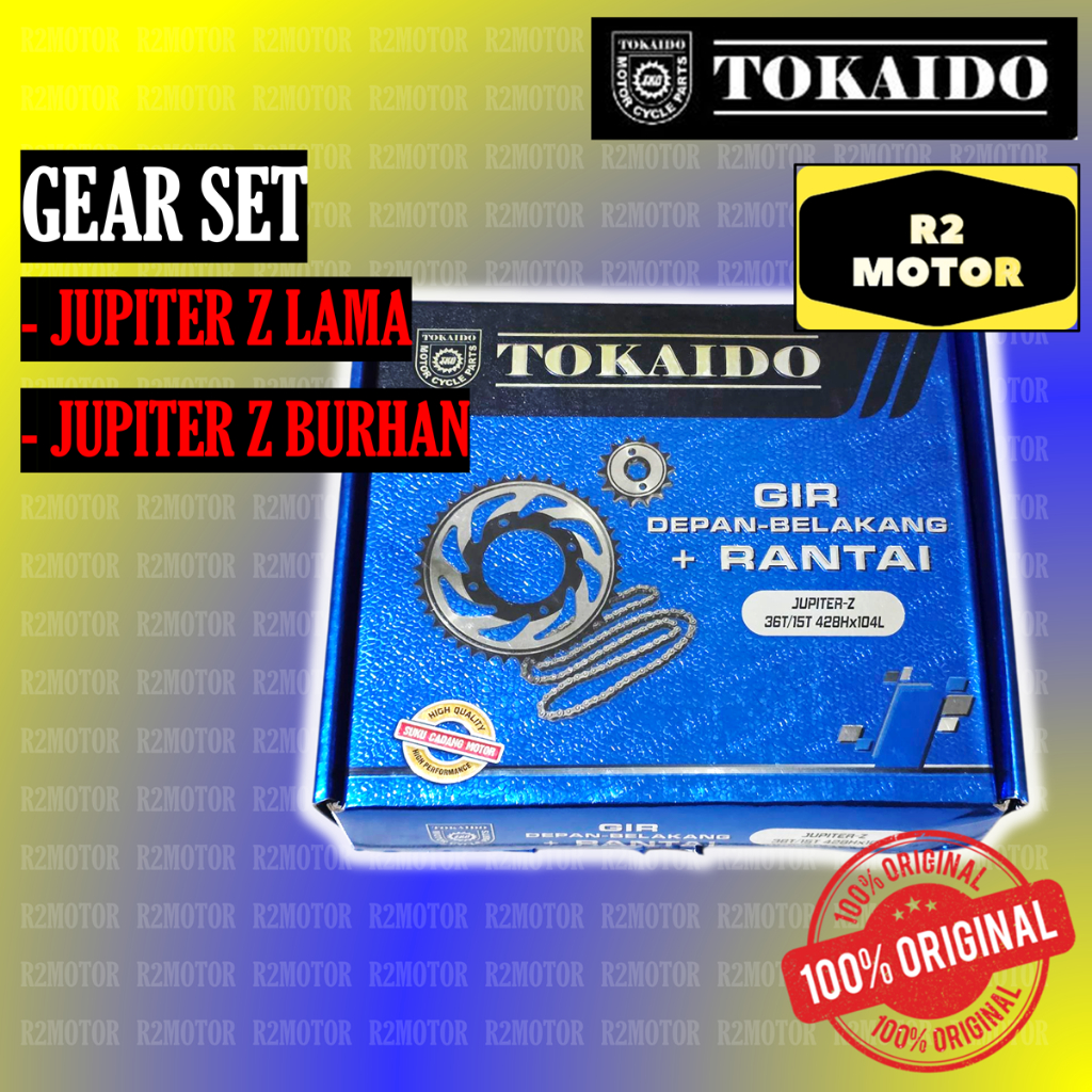 TKD GEAR GER GIR SET JUPITER Z LAMA BURHAN TOKAIDO ORIGINAL KUAT PRESISI
