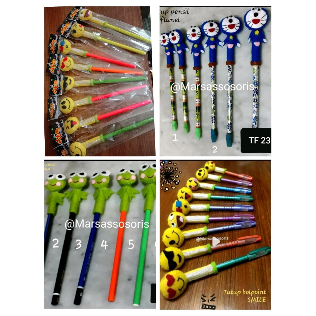 

Tutup flanel +pensil/bolpoint random