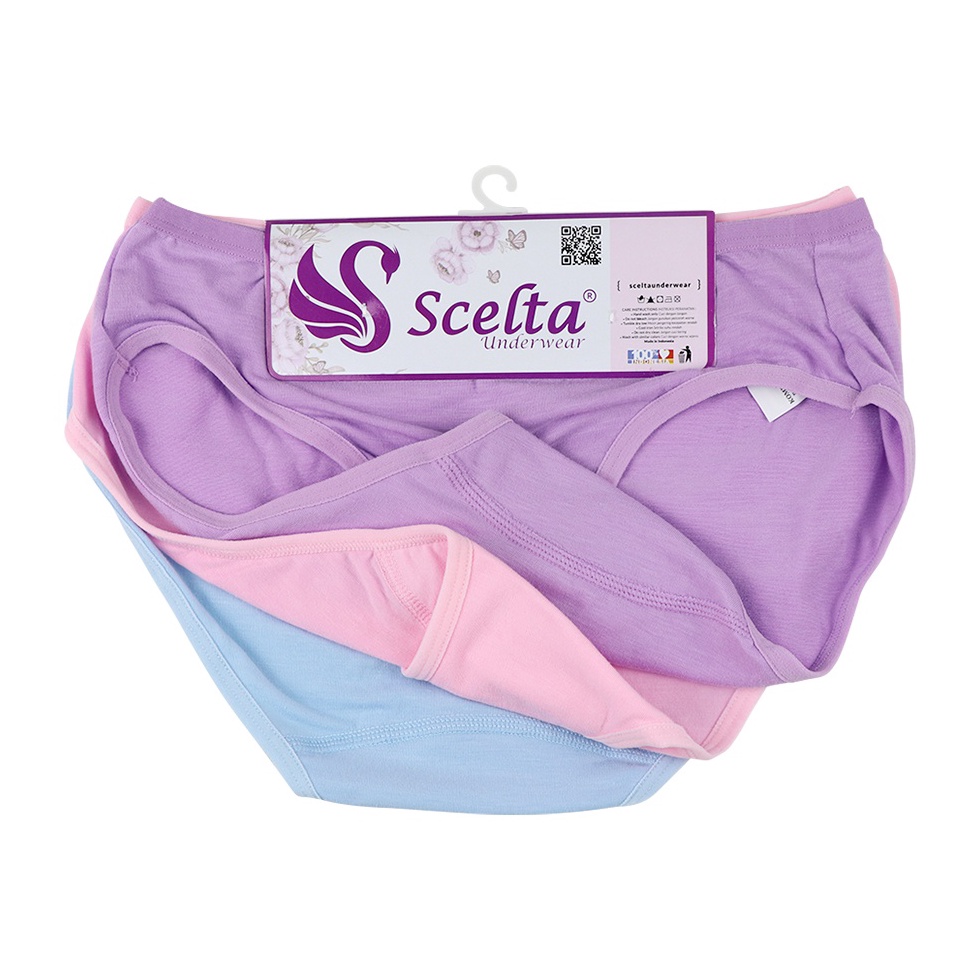 KODE M84Y Scelta  3Pcs Celana Dalam Wanita Basic Panty Cd Sc 421 Mini