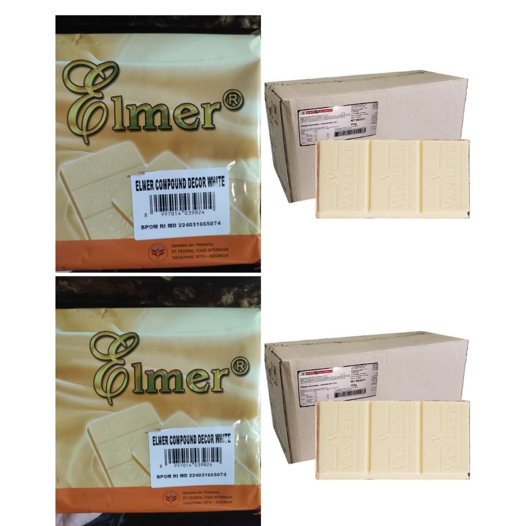 

White compound elmer 1kg & van houten vanleer white compound 1kg
