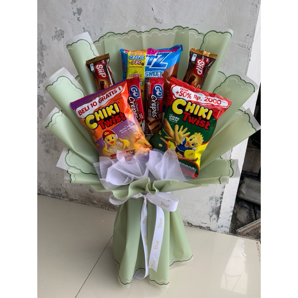 

buket snack bisa request isian