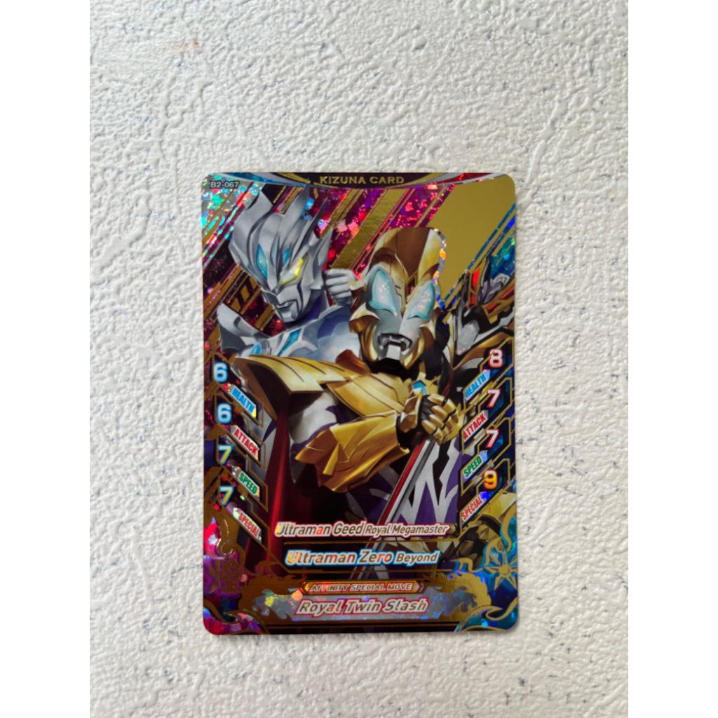 Kartu ultraman Geed Royal Megamaster & Ultraman Zero Beyond