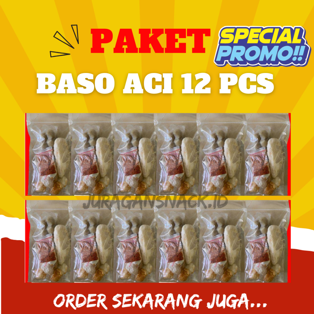 

Bakso Aci 12pcs Baso Aci Instan Kuah Pedas Murah HALAL