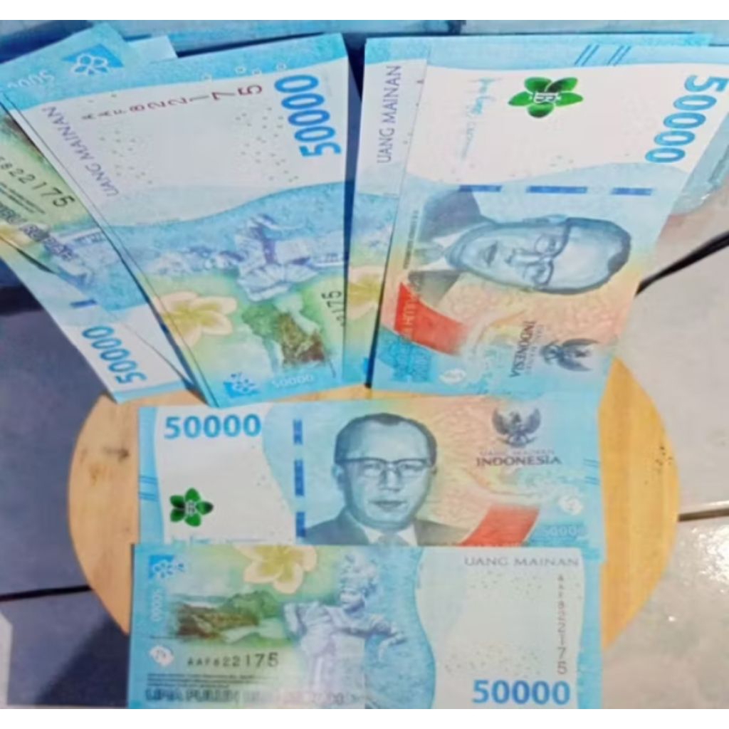 isi (+-100lembar)mainan uang/mainan anak/seserahan