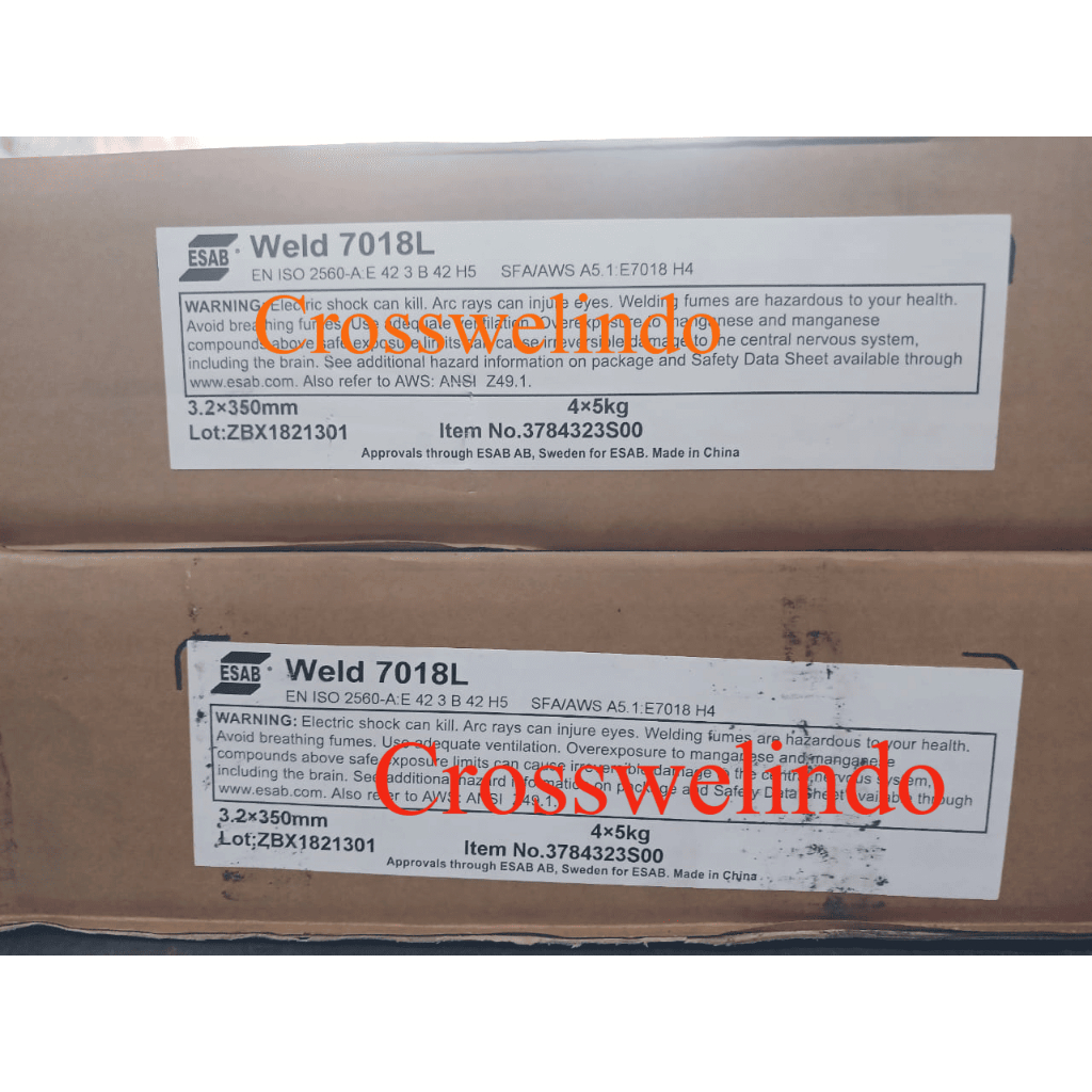 Weld 7018L dia 3,2 mm Kawat Las E 7018 ESAB harga per 5 kg