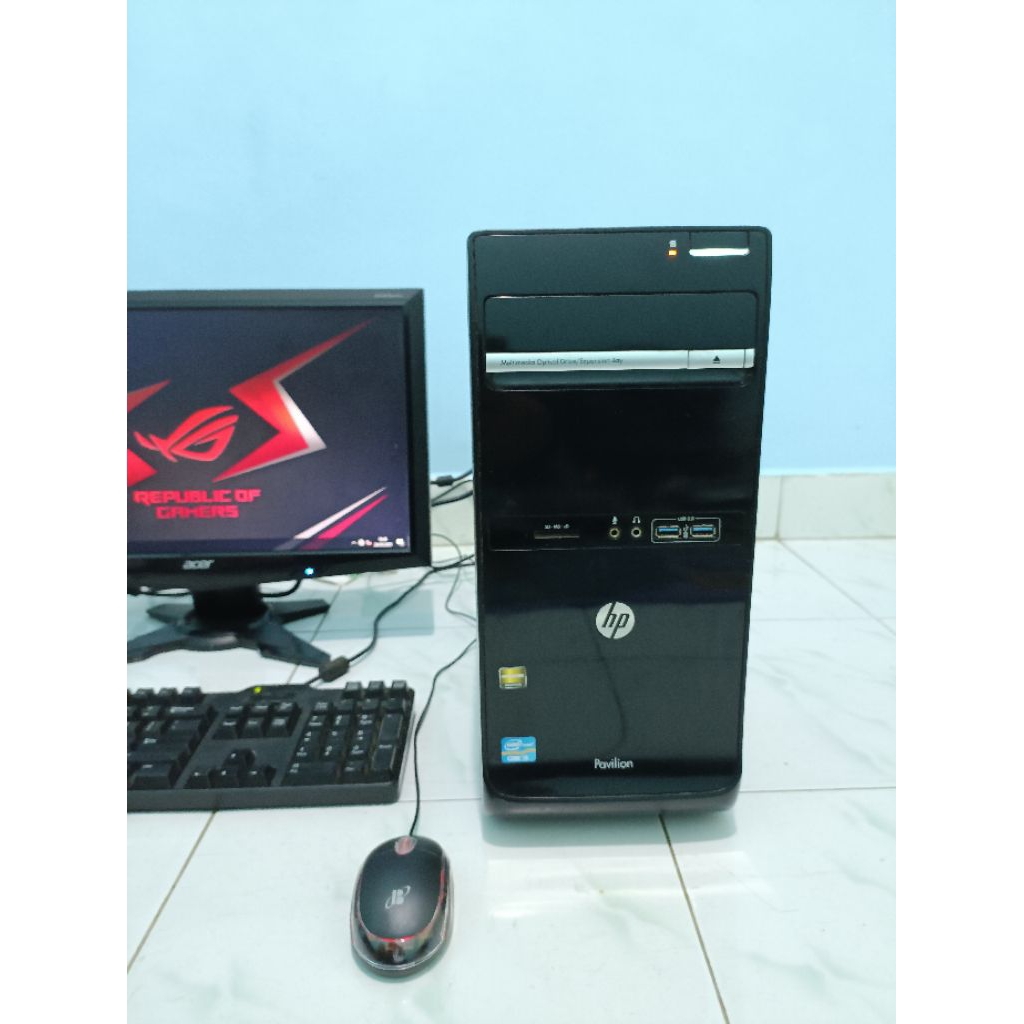 komputer 1 set HP core i5 game render ram 8gb