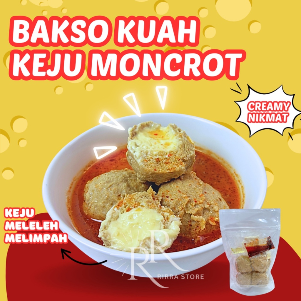 

BAKSO KUAH KEJU MONCROT HOT CREAMY CHILLI OIL ISI 4 BUTIR